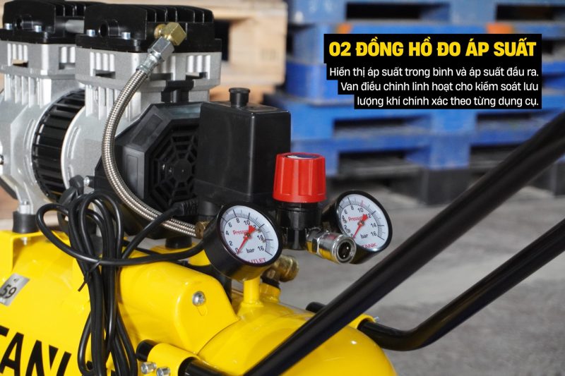 Máy Nén Khí Không Dầu 24L Stanley SXCMS1324HE, Công Suất 1.3Hp
