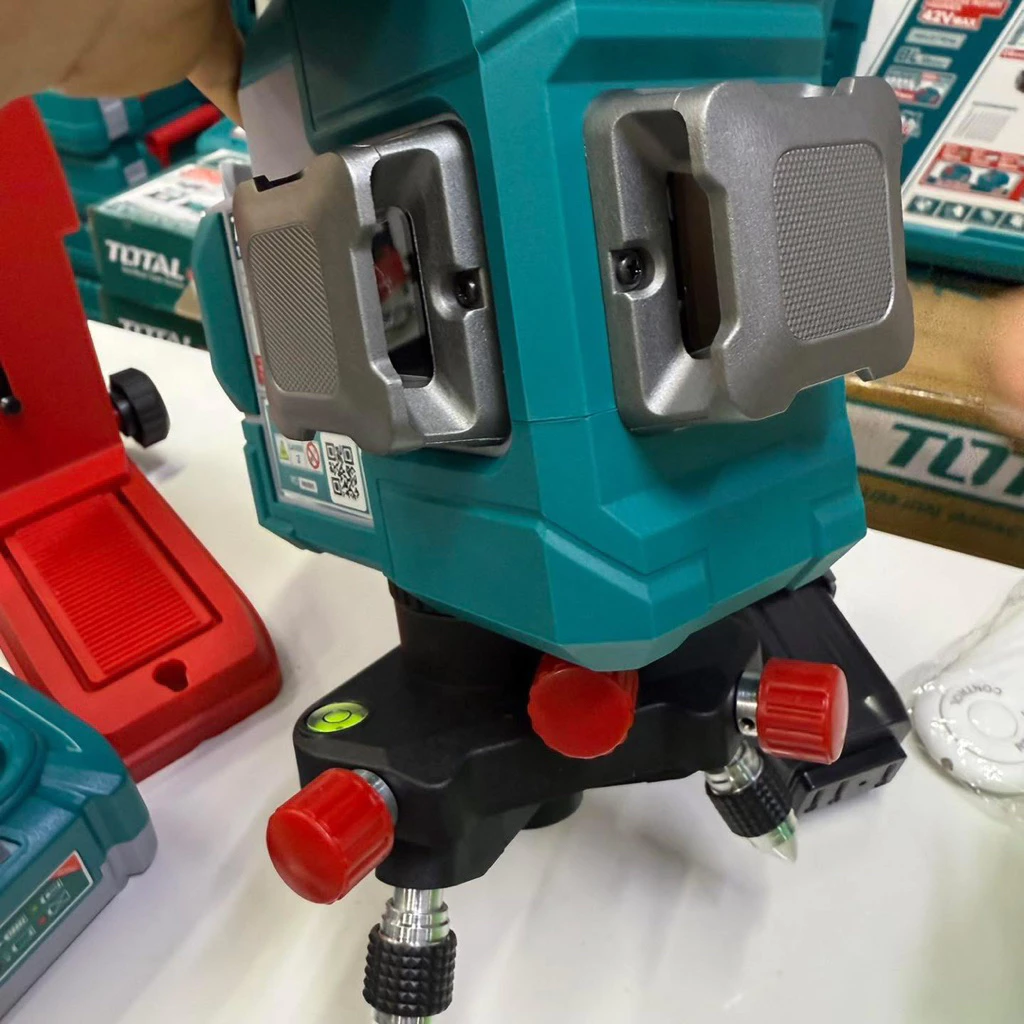 Bộ Combo Máy Siết Vít, Máy đo Mức Cân Bằng Tia Laser Xanh, Máy đo Khoảng Cách Dùng Pin 16V Total TOSLI250886