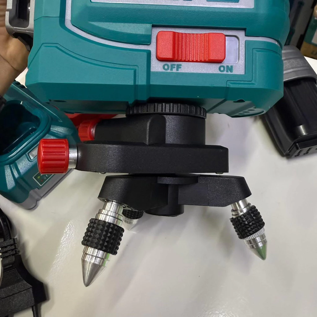 Bộ Combo Máy Siết Vít, Máy đo Mức Cân Bằng Tia Laser Xanh, Máy đo Khoảng Cách Dùng Pin 16V Total TOSLI250886