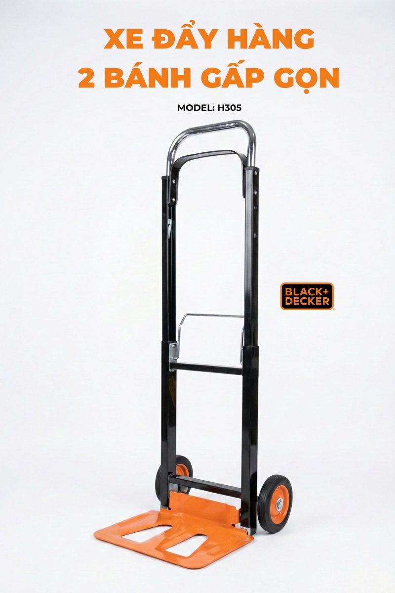 Xe đẩy Hàng 2 Bánh Cao Cấp Black And Decker H305 - Tải Trọng 90/100kg