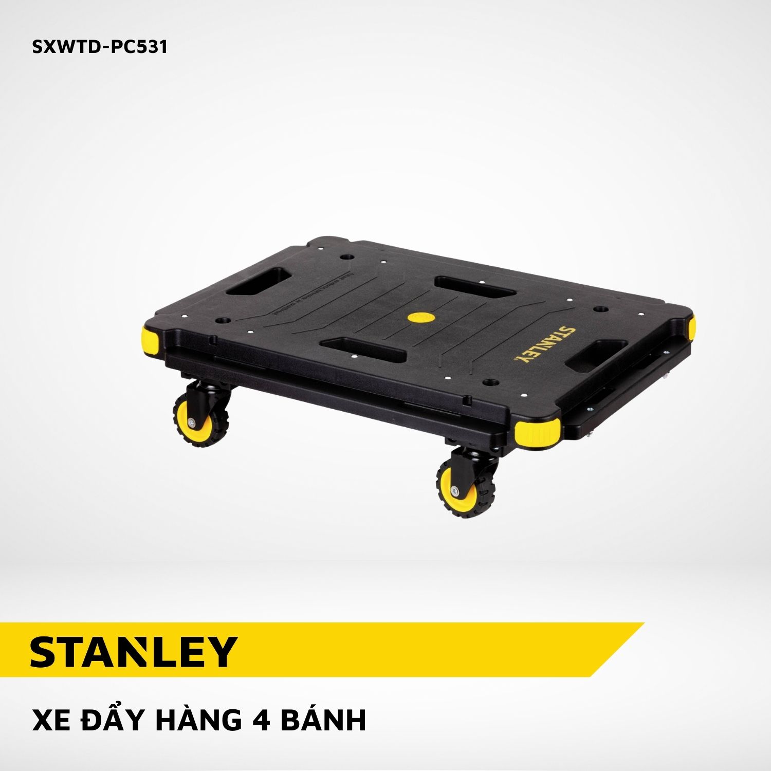 Xe đẩy Hàng 4 Bánh Gấp Gọn Stanley PC531, Tải Trọng 130/150kg