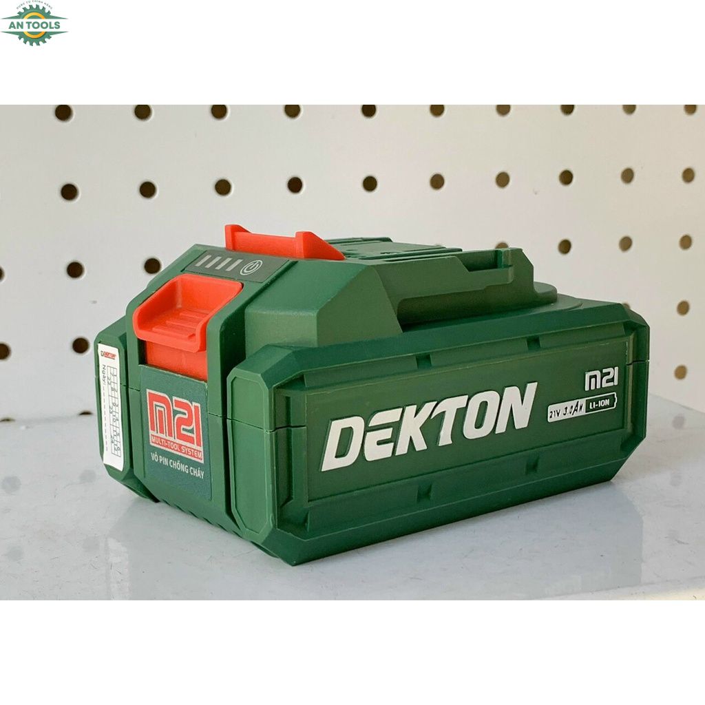 Pin Dekton M21 Vỏ Chống Cháy - Chống Va đập - Pin Dùng Cho Máy Khoan, Máy Mài, Máy Cắt, Máy Rửa...