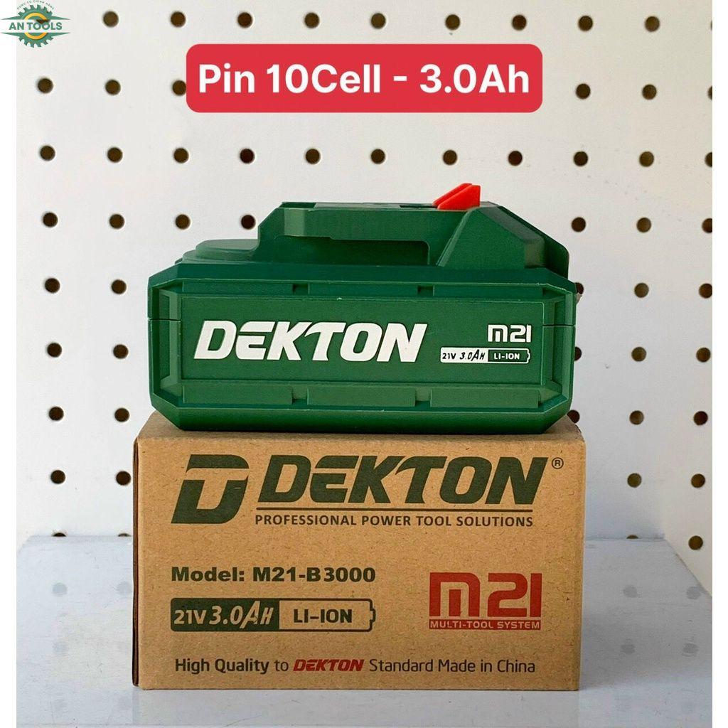 Pin Dekton M21 Vỏ Chống Cháy - Chống Va đập - Pin Dùng Cho Máy Khoan, Máy Mài, Máy Cắt, Máy Rửa...