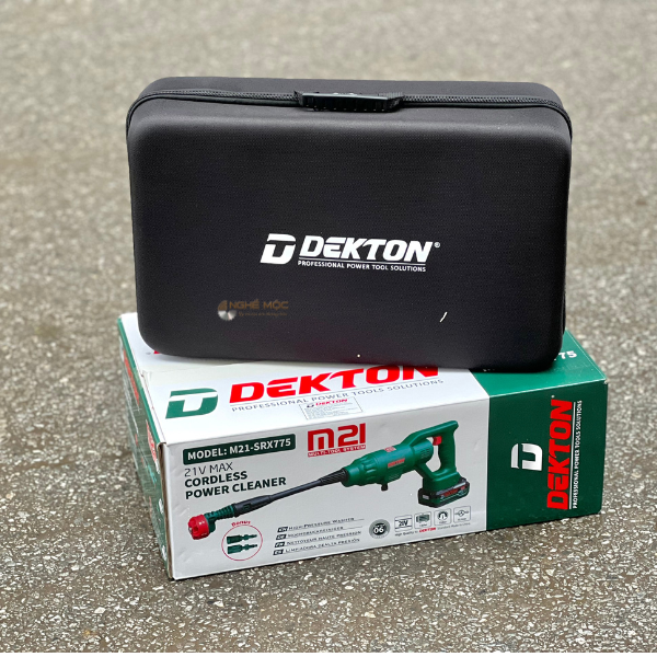 Máy Rửa Xe Cao áp Dùng Pin Dekton M21-SRX775