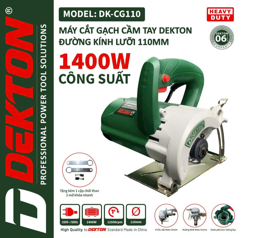 Máy Cắt Gạch Cầm Tay DEKTON DK-CG110