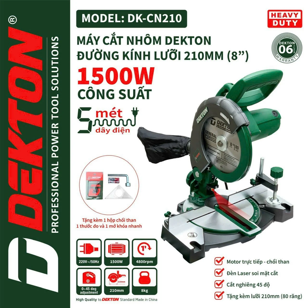 Máy Cắt Nhôm DEKTON DK-CN210