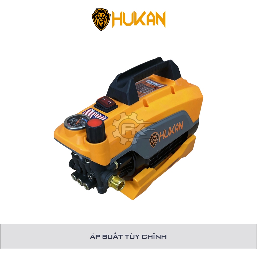 Máy Rửa Xe Chỉnh áp HUKAN HK-CWM3000, Công Suất 3000W, Có ÁT CHỐNG GIẬT, Công Nghệ INVERTER MỚI