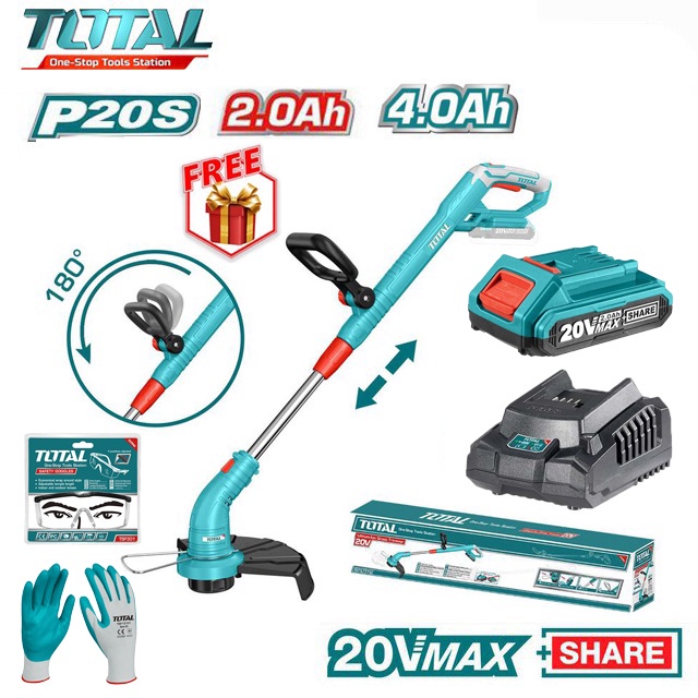Máy Cắt Cỏ Dùng Pin 20V Total TGTLI20301/TGTLI20018