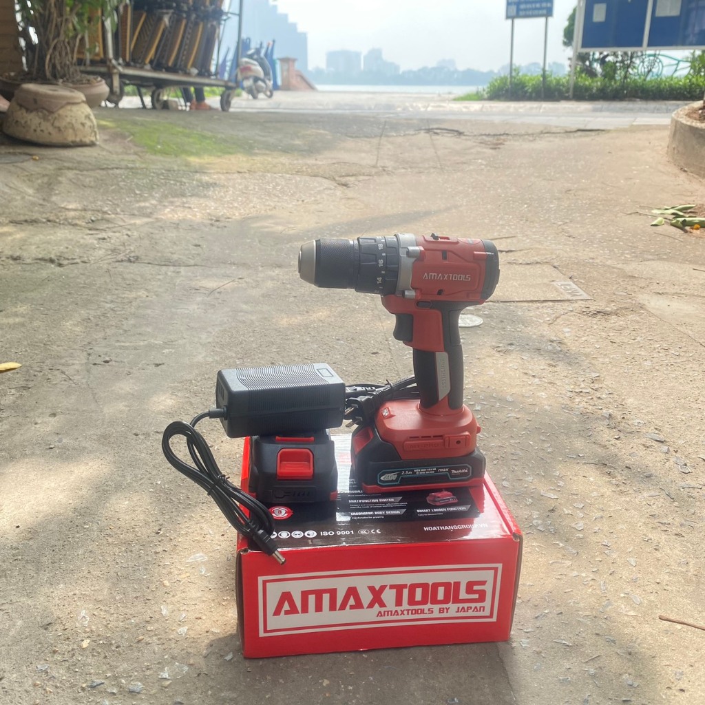 Máy Khoan Pin 21V 65Nm 2000v/p Amaxtools AKI6510SM