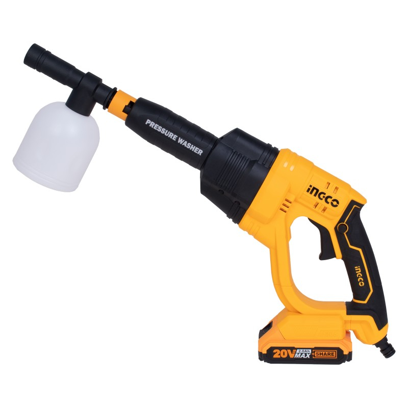 Máy Xịt Rửa Xe Dùng Pin Ingco 20V CPWLI2008 - Động Cơ Chổi Than