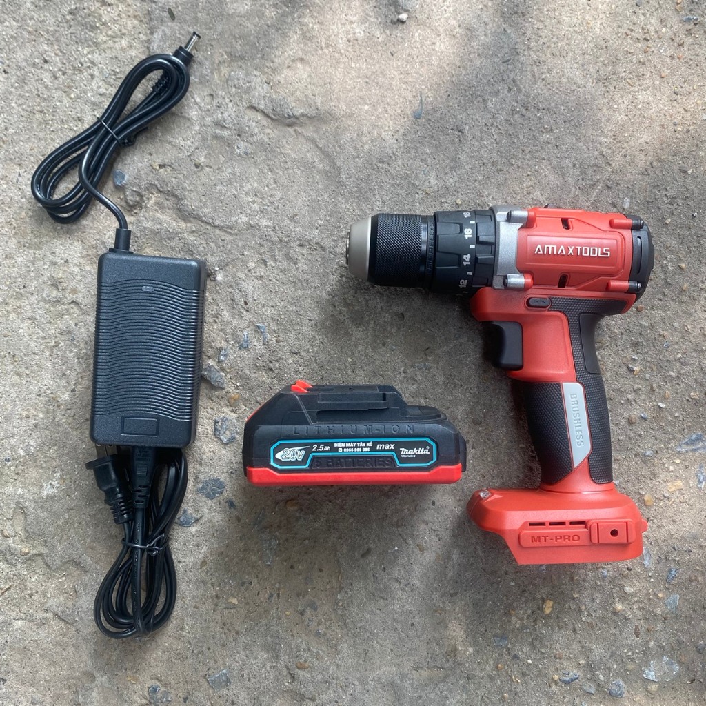 Máy Khoan Pin 21V 65Nm 2000v/p Amaxtools AKI6510SM