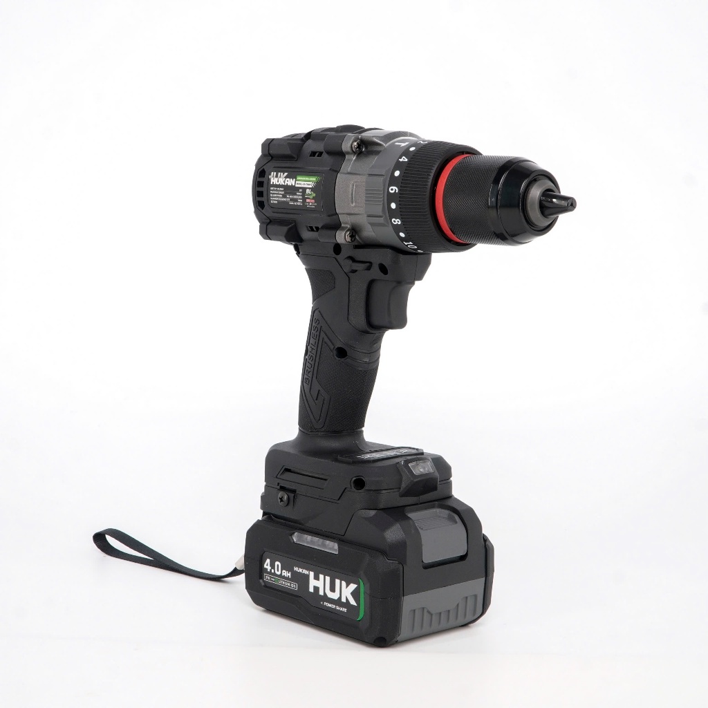 Máy Khoan Pin HUKAN HUK G3-Z1800, Không Chổi Than 125Nm, Có Tạo Xung + Chống Lật Cổ Tay