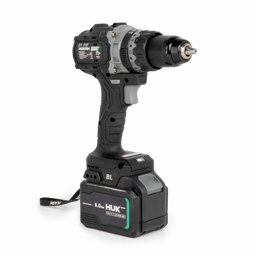 [TẶNG LCF2440i] Máy Khoan Pin HUKAN HUK G3-F165PRO Không Chổi Than 165Nm Chống Lật Cổ Tay Tạo Xung