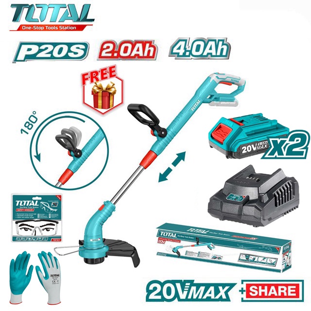 Máy Cắt Cỏ Dùng Pin 20V Total TGTLI20301/TGTLI20018
