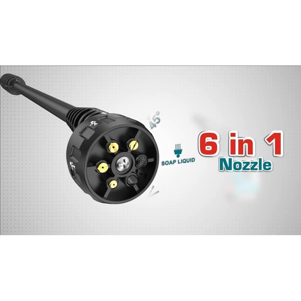 Máy Xịt Rửa Xe áp Lực Cao Dùng Pin (20V 4.0A/h) Total TPWLI20084