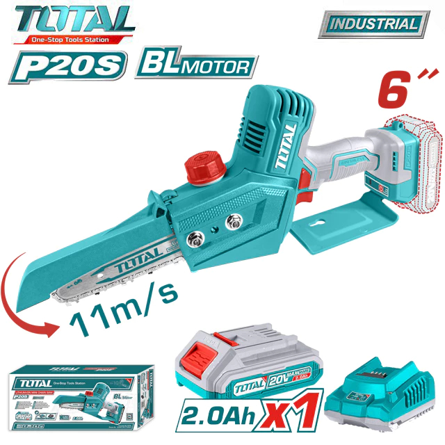 Máy Cưa Xích Mini Dùng Pin 20V Total TGSLI2068