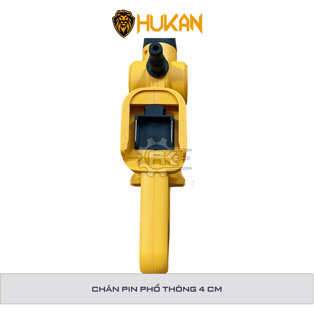 Máy Rửa Xe Pin Hukan HK-PW3828BL Động Cơ Không Chổi Than Dễ Dàng Vệ Sinh Nhà Cửa, điều Hoài, Tưới Cây