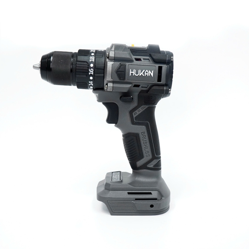 Máy Khoan Pin HUKAN HM21-G2MK1065P, 3 Chức Năng, Không Chổi Than, 10mm, Có Khóa Trục