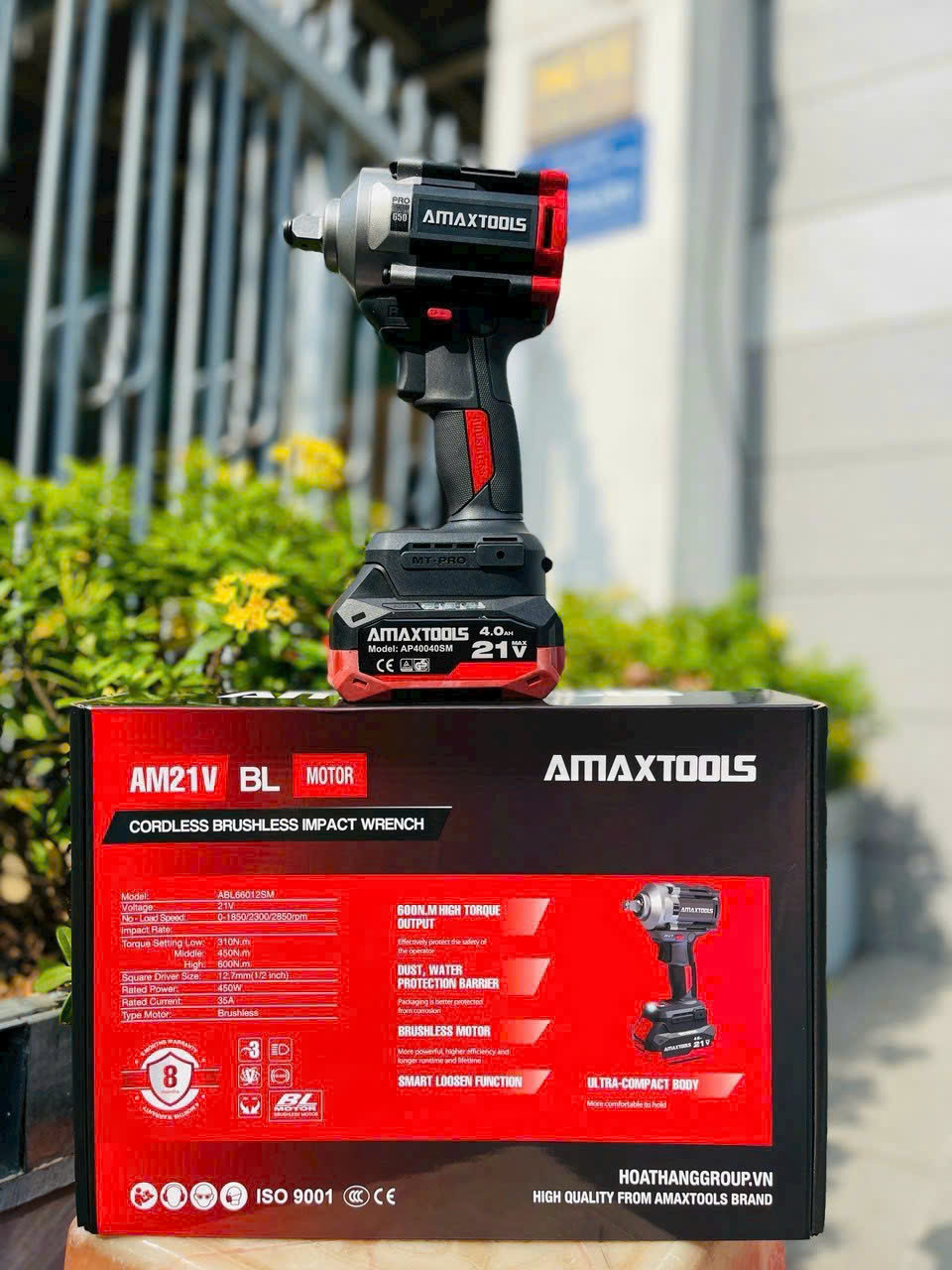 Máy Bắn Bulong Không Chổi Than Dùng Pin Amaxtools ABL65012SM-PRO