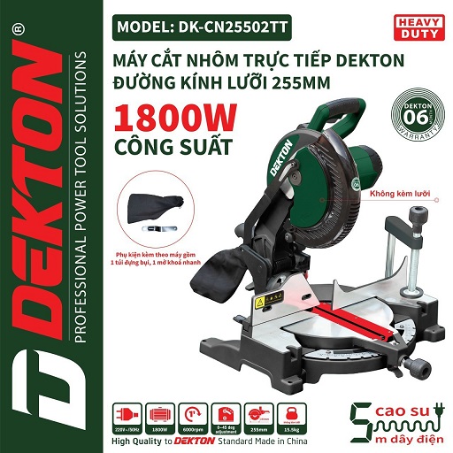 Máy Cắt Nhôm DEKTON DK-CN25502TT | Chất Lượng, Uy Tín