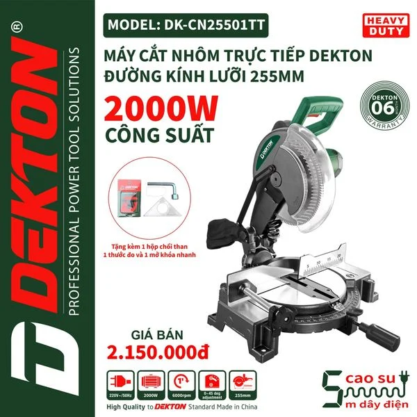 Máy Cắt Nhôm DEKTON DK-CN25501TT | AN TOOLS