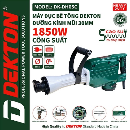 Máy đục Bê Tông DEKTON DK-DH65C | AN TOOLS