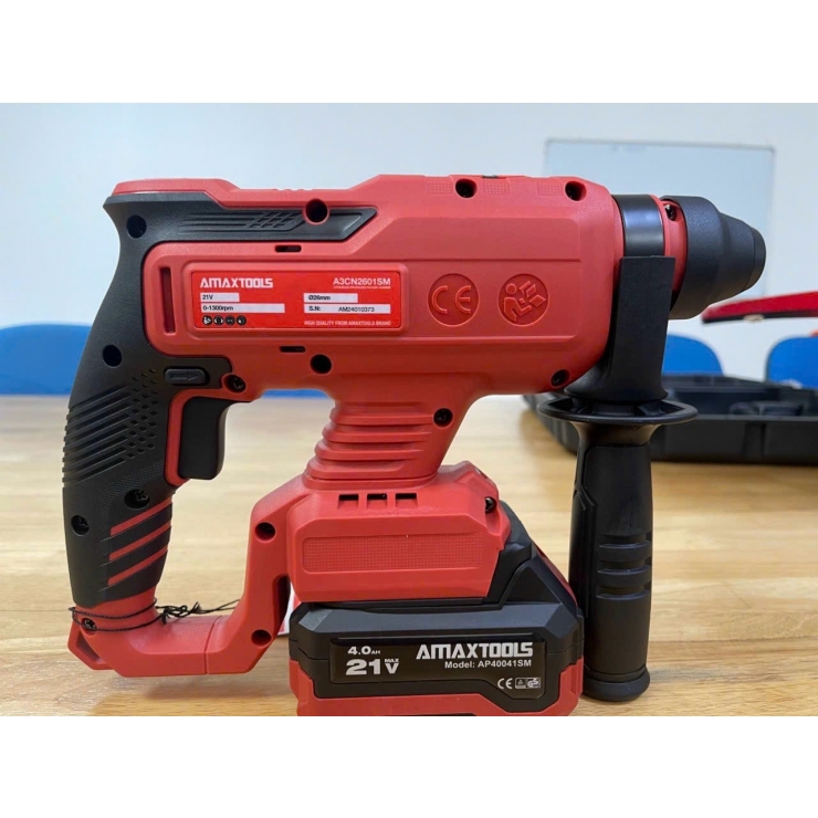 Máy Khoan Bê Tông Dùng Pin 21V 2J 1300 V/P AMAXTOOLS A3CN2601-SM