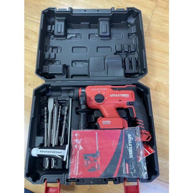 Máy Khoan Bê Tông Dùng Pin 21V 2J 1300 V/P AMAXTOOLS A3CN2601-SM