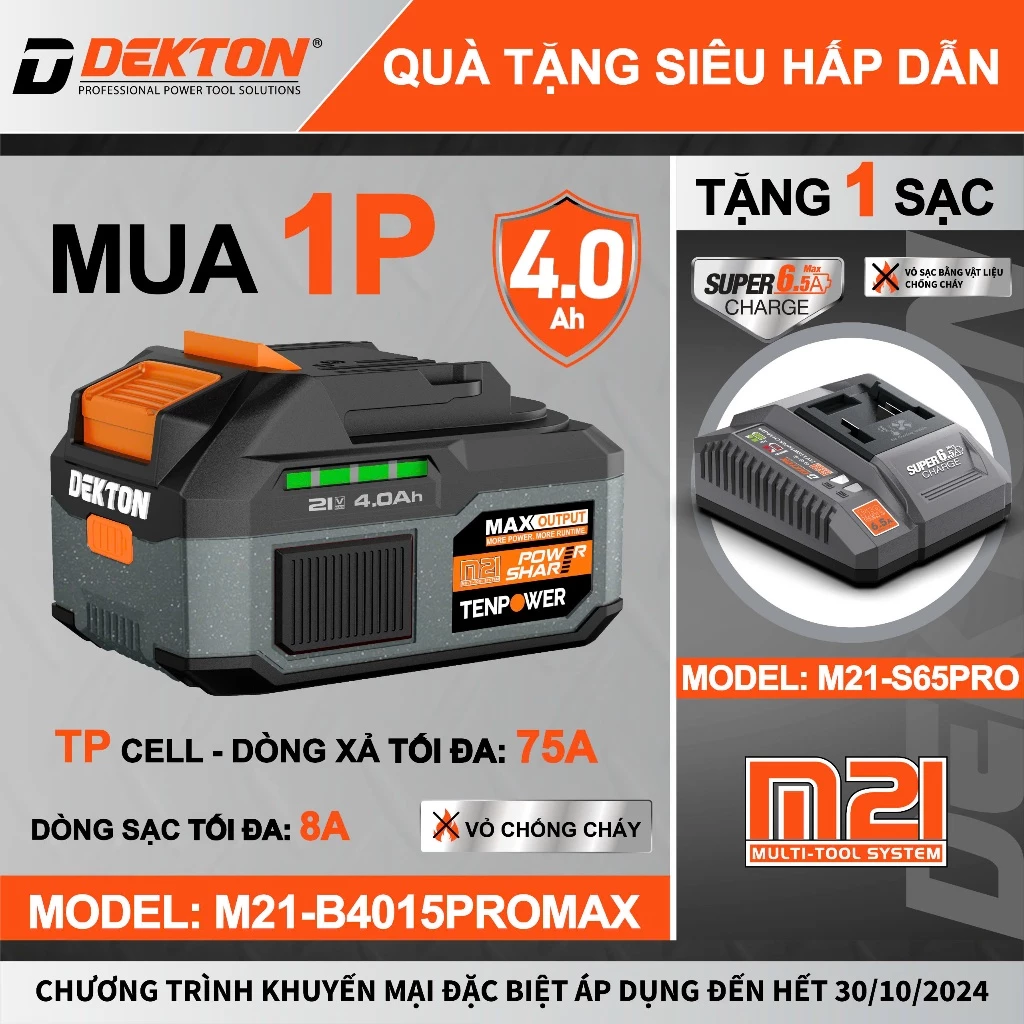 Pin 21V Dekton M21-B4015PROMAX