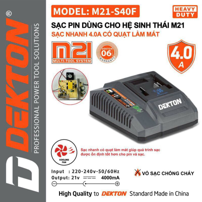 Sạc Dekton M21-S40F