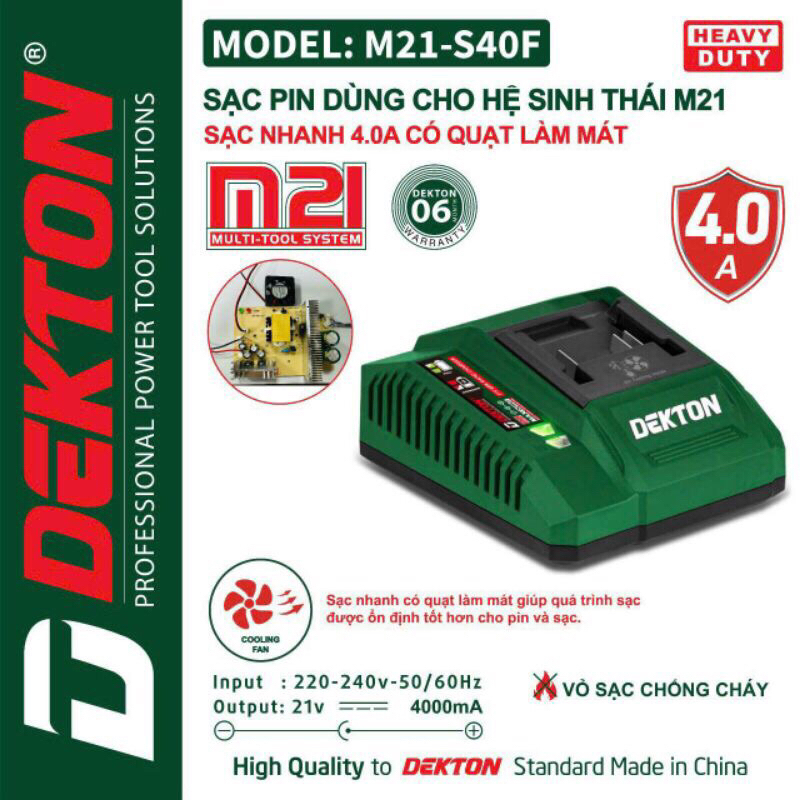 Sạc Dekton M21-S40F