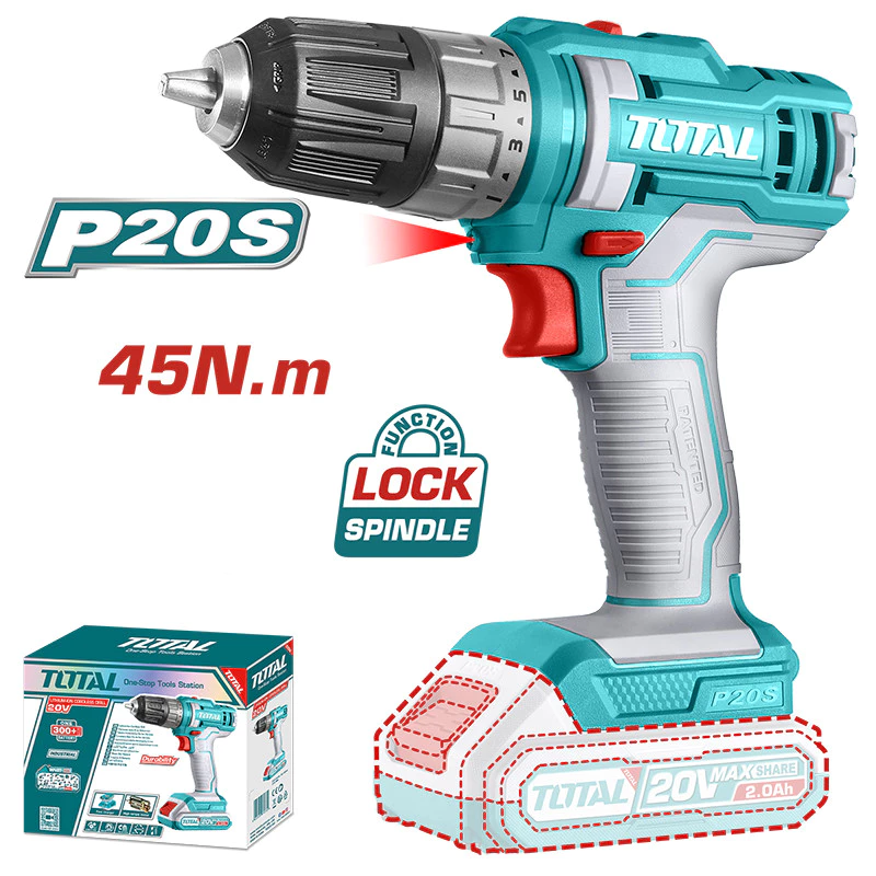 Máy Khoan Vặn Vít Dùng Pin 20V Total TDLI204531 (Chưa Pin & Sạc)