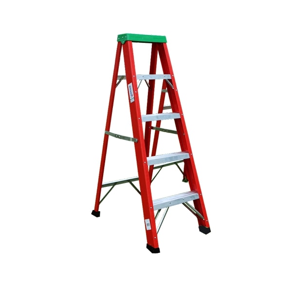 Thang Nhôm Chữ A Cách Điện 5 Bậc Nikawa NKJ-5C, Cao 1m4, Tải Trọng 110kg
