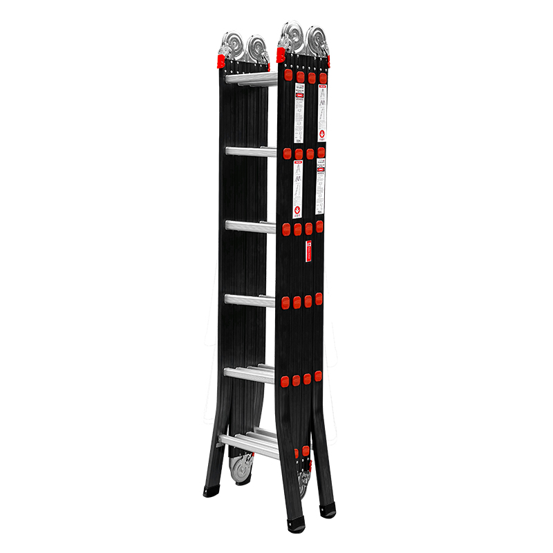 Thang Nhôm Gấp Đa Năng 4 Đoạn 6 Bậc Nikawa NKG-46C, Cao 3m85 - 7m Mã NKG 46C