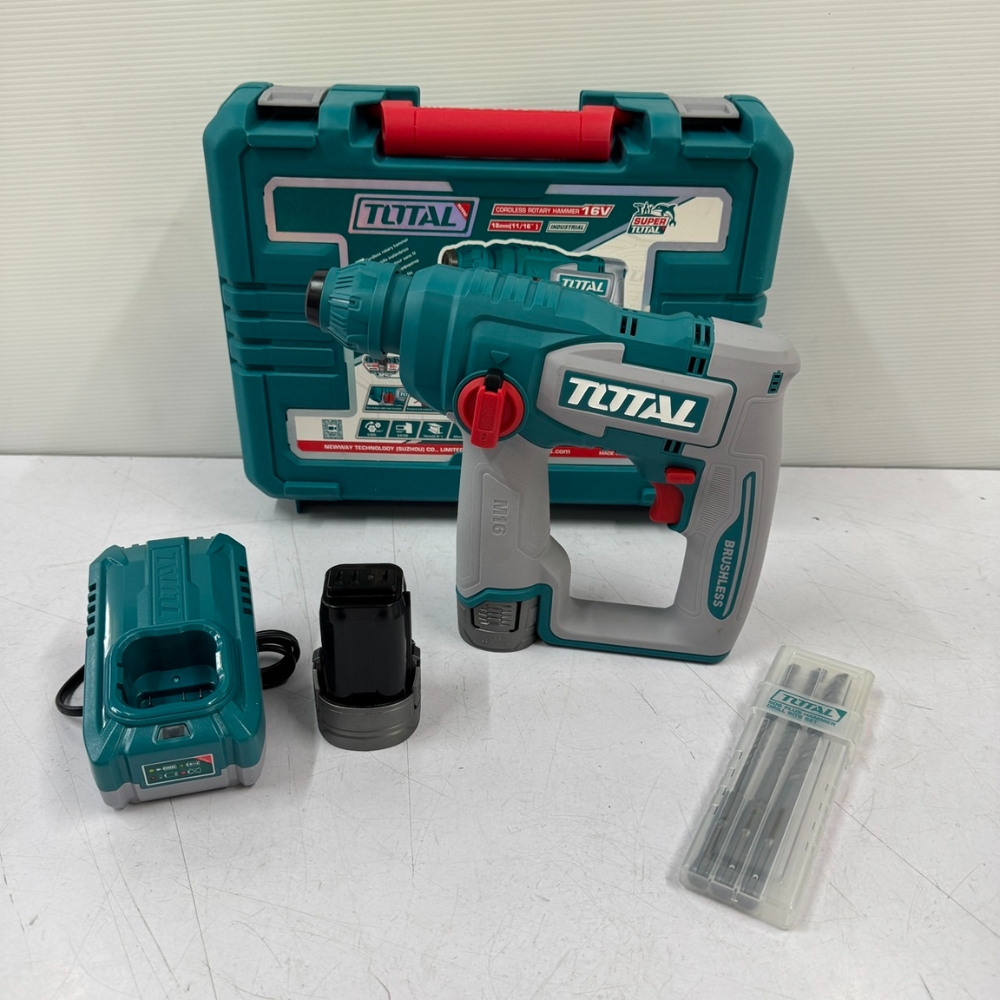 Máy Khoan Bê Tông Dùng Pin 16V Total TRHLI16168 (2 Pin 2.0Ah, 1 Sạc)
