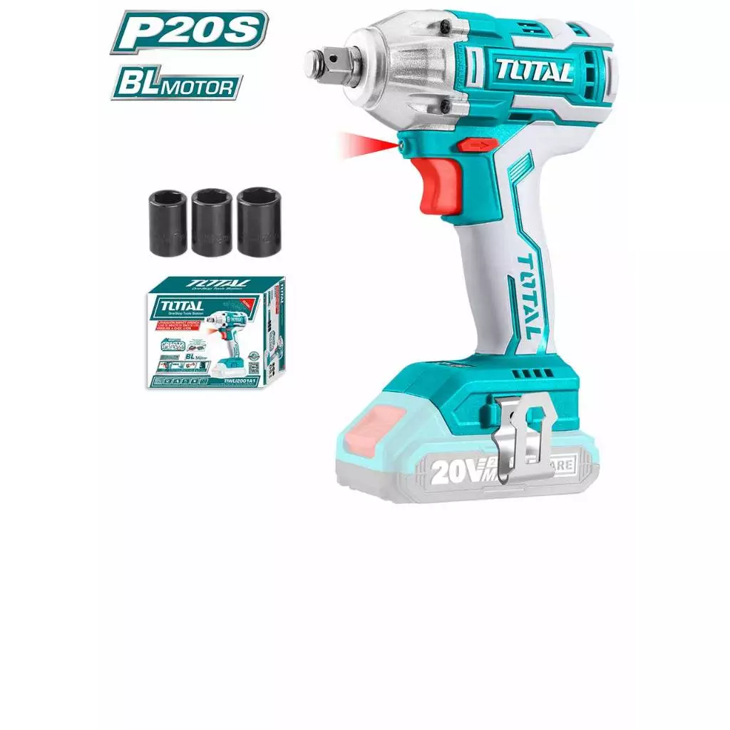 MÁY SIẾT BULOONG 300Nm DÙNG PIN 20V (KHÔNG KÈM PIN VÀ SẠC) TOTAL TIWLI20010