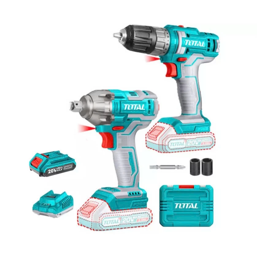 Bộ Combo Máy Khoan TDLI200528 Và Máy Siết Buloong TIWLI2038 Dùng Pin 20V