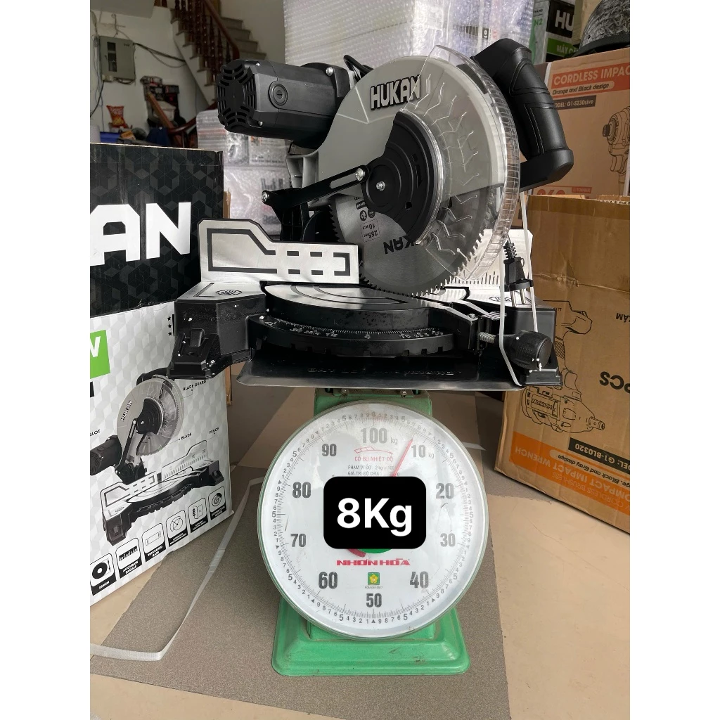 Máy Cắt Nhôm Hukan G2-MS90255 Công Suất 1700w Đĩa Cắt 255mm Chính Hãng Hukan