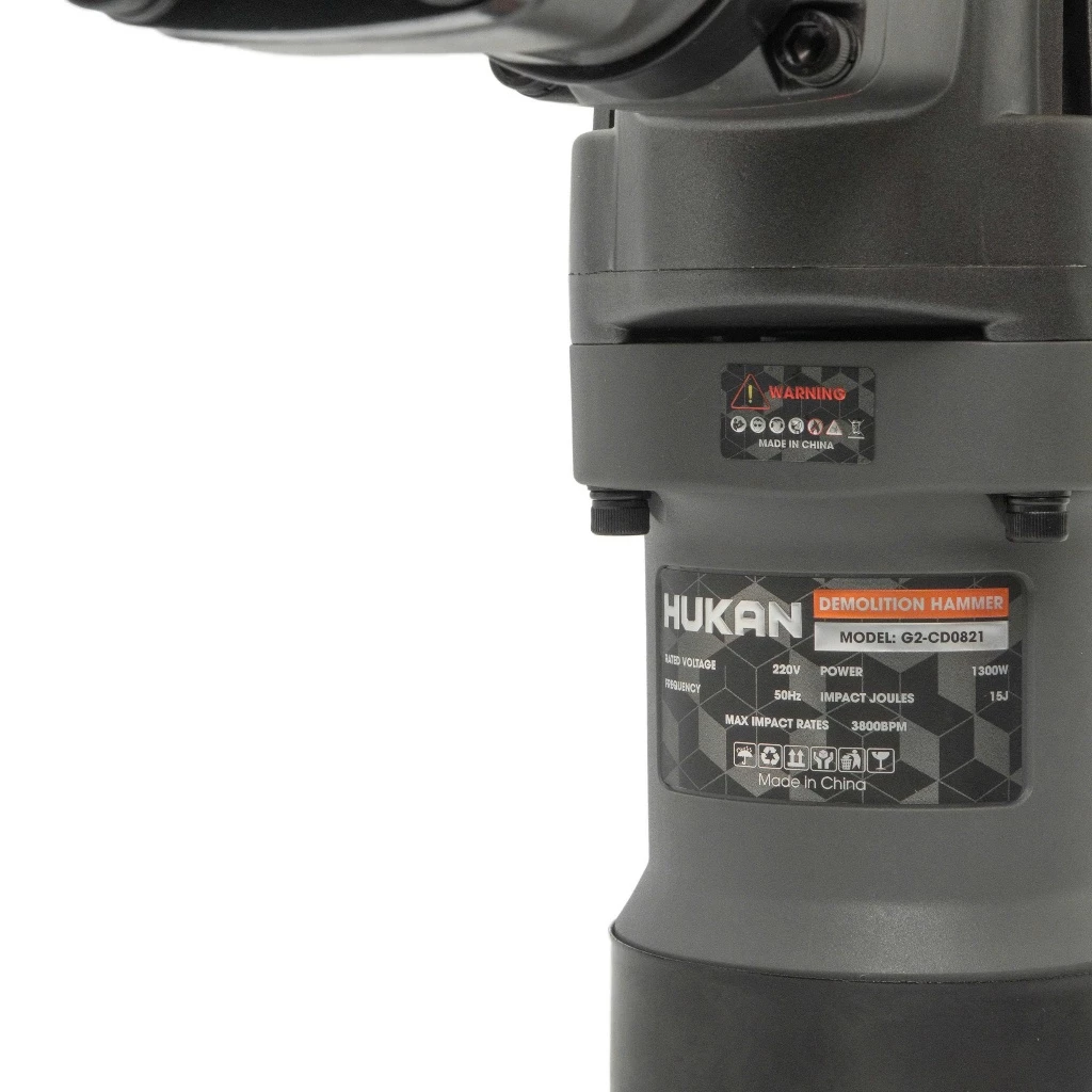 Máy đục Bê Tông HUKAN G2-CD0821, 17ly, Công Suất 1300W, Tặng 2 Mũi đục, Chính Hãng
