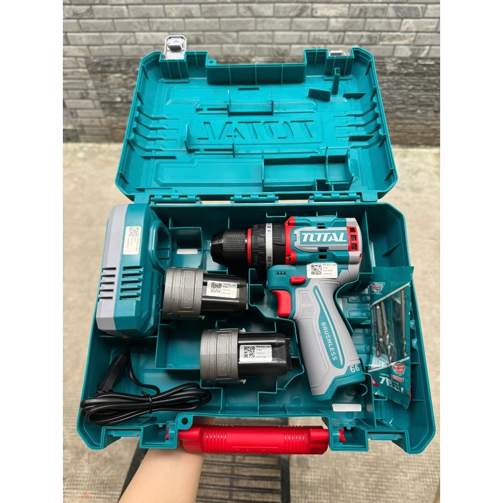 Máy Khoan Vặn Vít Pin 16V Không Chổi Than Total TDLI16682