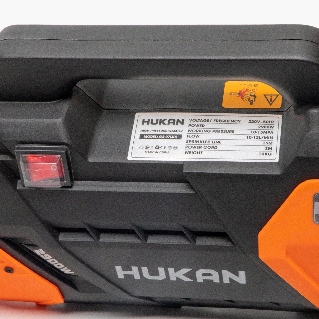 Máy Rửa Xe Chỉnh áp HUKAN G2-R7 LUX, 2900W, Động Cơ đồng, 150Bar, Có ÁT CHỐNG GIẬT