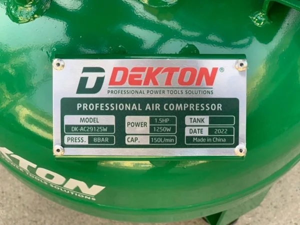 Máy Nén Khí Không Dầu Thể Tích 12L DEKTON DK-AC2912SW