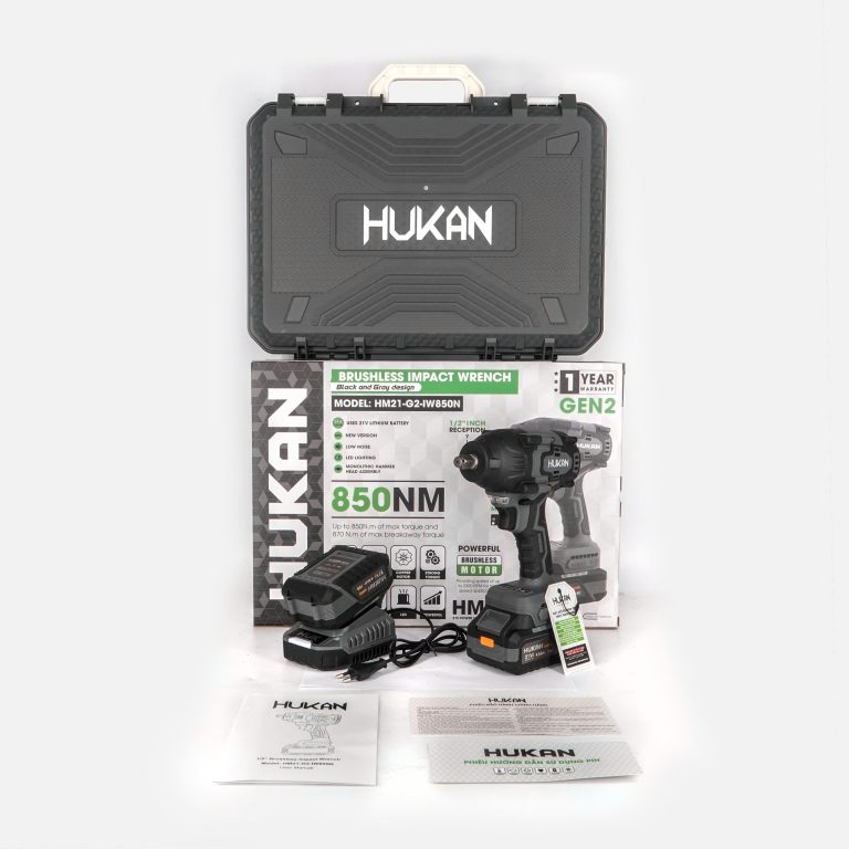 Máy Siết Bulong Pin đầu 1/2 (GEN2) HUKAN HM21-G2-IW850N
