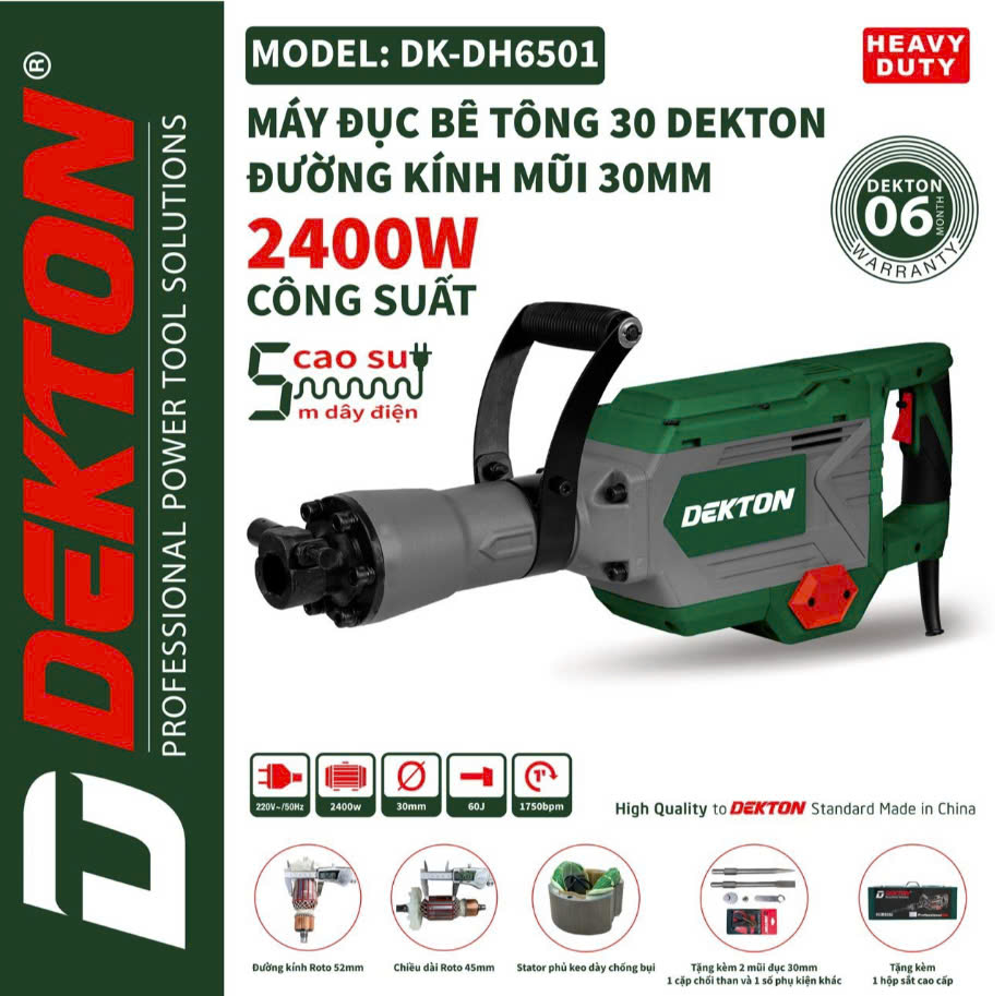 Máy đục Bê Tông DEKTON DK-DH6501 | AN TOOLS