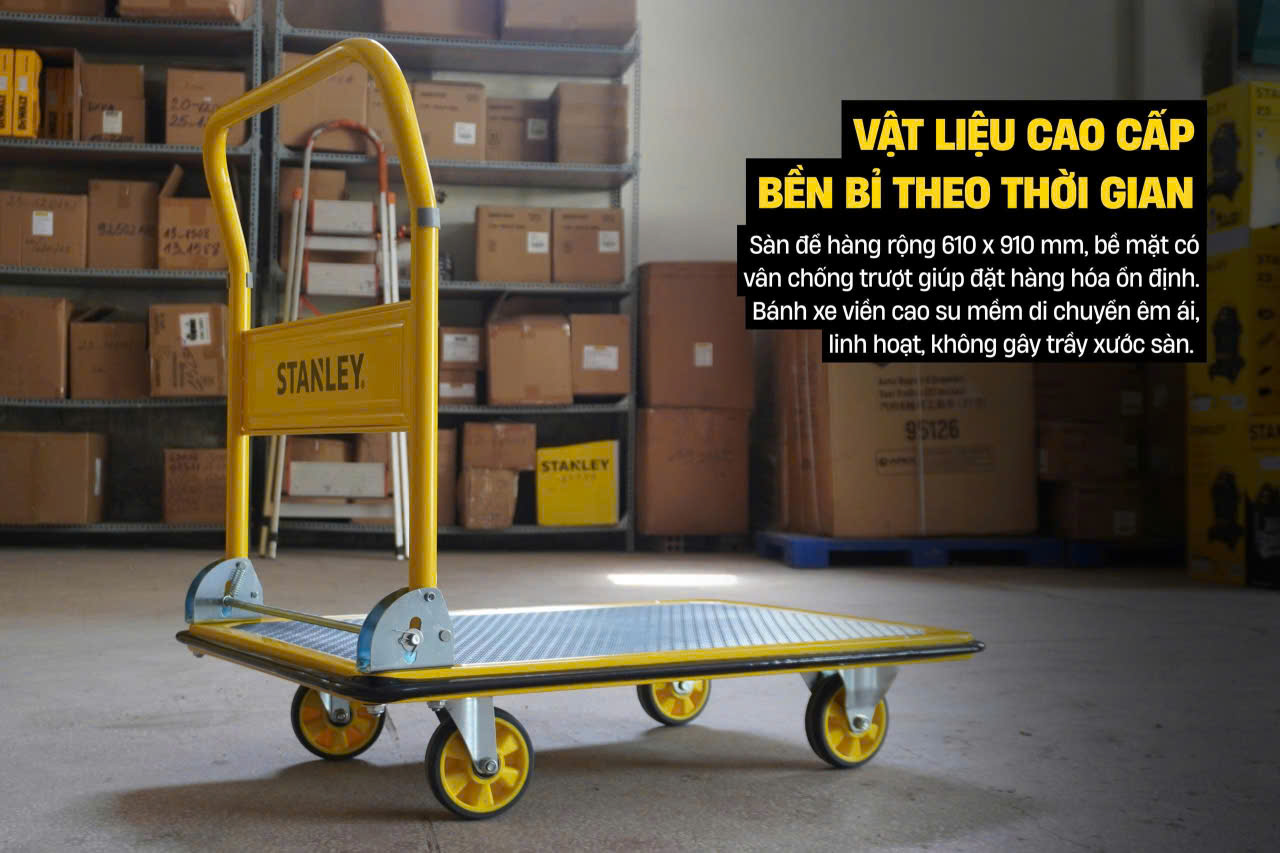 Xe đẩy Hàng 4 Bánh Stanley PC528, Tải Trọng 300kgs