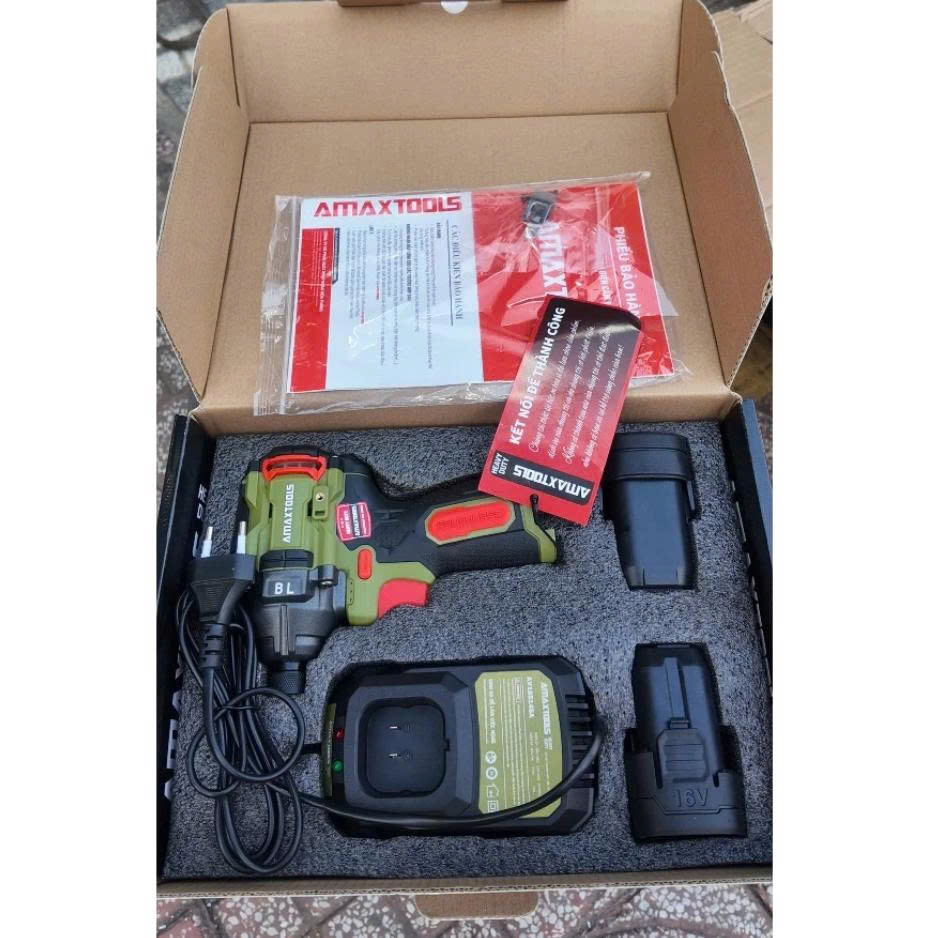 Máy Vặn Vít Dùng Pin 16V Amaxtools AV18514SA (2 Pin 2.0Ah, 1 Sạc) Chính Hãng - Giá Rẻ