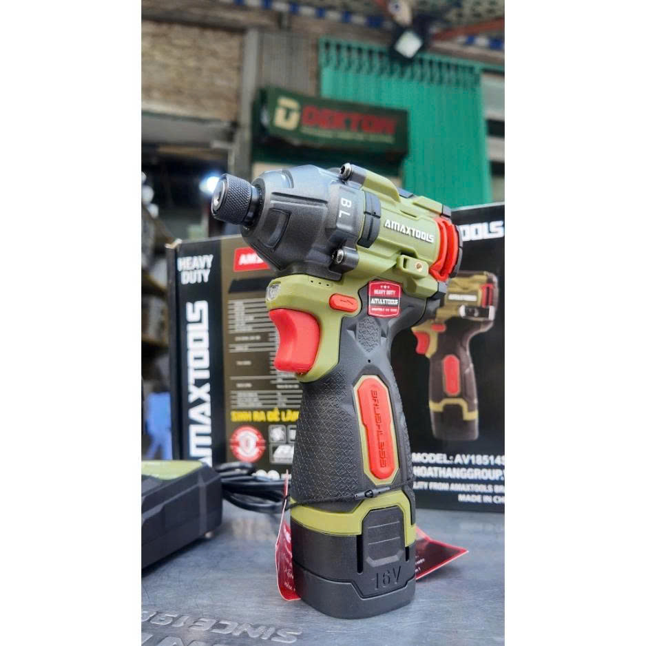 Máy Vặn Vít Dùng Pin 16V Amaxtools AV18514SA (2 Pin 2.0Ah, 1 Sạc) Chính Hãng - Giá Rẻ