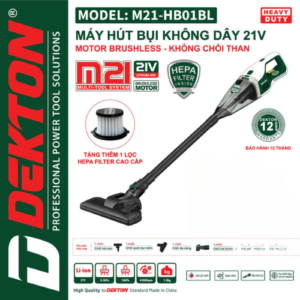 Máy hút bụi không dây DEKTON M21-HB01BL