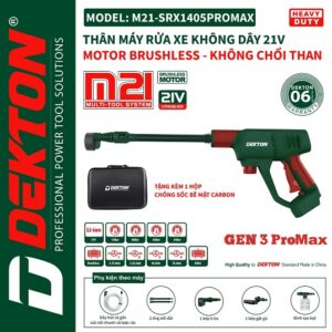 Máy rửa xe pin DEKTON M21-SRX1405PROMAX
