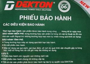 Phiếu bảo h&agrave;nh Dekton